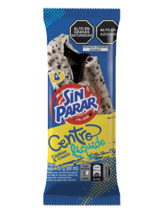 SIN PARAR PALETA C.LIQ Cookies &amp; Cream 15x89ml